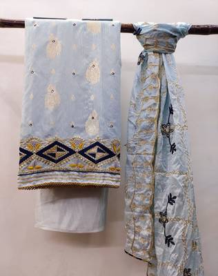 Purple Embroidered Banarasi Salwar 3