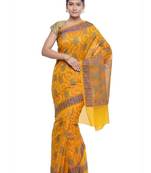 Ptiepl Banarasi Silk Works Women'S Yellow Art Silk Banarasi Saree With Blouse Piece