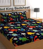King Size Fitted Bedsheet All Round Elastic With 2 Pillow Covers -Fit Upto 8 Inches Mattress