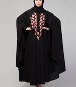 Nazneen Smoking Sleeve Resham Embroidery Irani Kaftan/ Burqa /Naqab