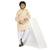 Beige plain cotton boys-kurta-pyjama
