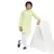 Green plain cotton boys-kurta-pyjama