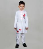 White  Ketchup Embroidered Kurta Set