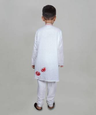 White  Ketchup Embroidered Kurta Set 2