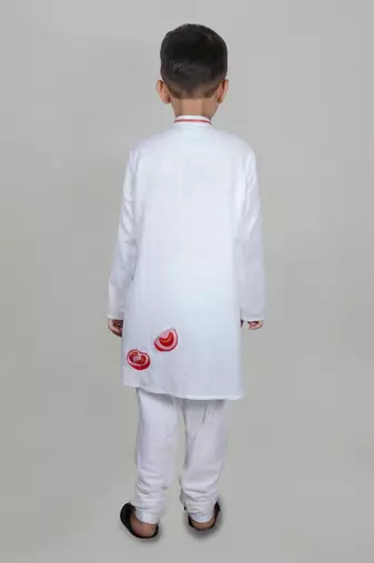 White  Ketchup Embroidered Kurta Set