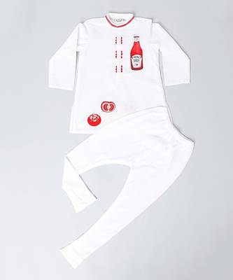 White  Ketchup Embroidered Kurta Set 3