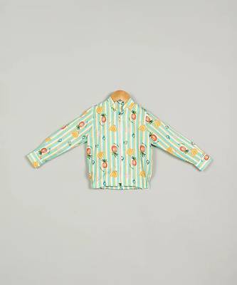 Multicolor Fruit Print Bomber Jacket Unisex 1