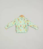 Multicolor Fruit Print Bomber Jacket Unisex