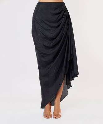 Black dhoti with tie up blouse 4