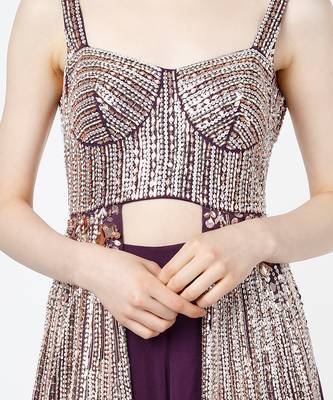 Purple Silk Lehega Set 7