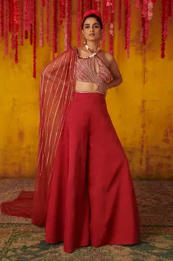 Ruby Satin organza Jumpsuit