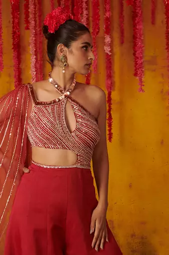 Ruby Satin organza Jumpsuit