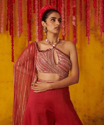 Ruby Satin organza Jumpsuit 4