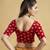 HIMALAY FASHION Roud Neck Printed Red Color Half SleeveBlouse.