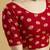 HIMALAY FASHION Roud Neck Printed Red Color Half SleeveBlouse.