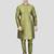 PRINTCULTR Men's Silk Traditional Kurta Pyjama Set | Regular Long Sleeve, Straight, Knee Length  Neck Solid Kurta