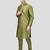 PRINTCULTR Men's Silk Traditional Kurta Pyjama Set | Regular Long Sleeve, Straight, Knee Length  Neck Solid Kurta