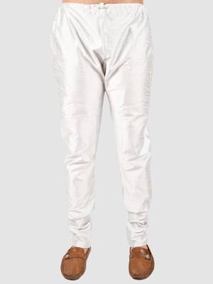 PRINTCULTR Men's Silk Traditional Kurta Pyjama Set | Regular Long Sleeve, Straight, Knee Length  Neck Solid Kurta 6