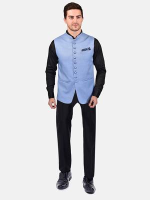 PRINT CULTR Men's Solid Cotton Blend Soft Finish Sleeveless Nehru/ Modi jacket/Sadri/Waistcoat/Bundi Jacket/for Men 2