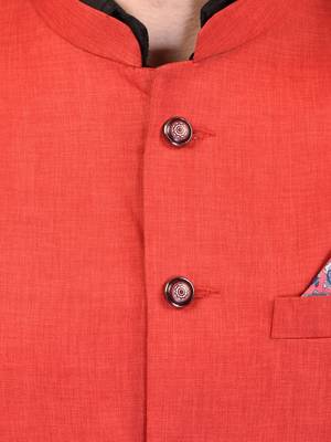 PRINT CULTR Men's Solid Cotton Blend Soft Finish Sleeveless Nehru/ Modi jacket/Sadri/Waistcoat/Bundi Jacket/for Men 4