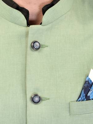 PRINT CULTR Men's Solid Cotton Blend Soft Finish Sleeveless Nehru/ Modi jacket/Sadri/Waistcoat/Bundi Jacket/for Men 5