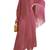 JSDC Salmon Color Korean Silk Fringed Top Dress Kaftan