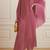 JSDC Salmon Color Korean Silk Fringed Top Dress Kaftan