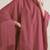 JSDC Salmon Color Korean Silk Fringed Top Dress Kaftan