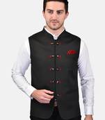 PRINT CULTR Men's Solid Cotton Blend Soft Finish Sleeveless Nehru/ Modi jacket/Sadri/Waistcoat/Bundi Jacket/for Men