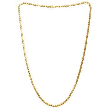 Brass Goldplated Box chain for Men Women 1