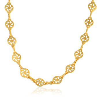 Brass Goldplated Floral Women Chain necklace 1