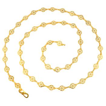 Brass Goldplated Floral Women Chain necklace 2