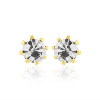 Goldplated Imitation Diamond Heera Fashion Stud Earring 1