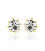 Goldplated Imitation Diamond Heera Fashion Stud Earring
