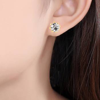 Goldplated Imitation Diamond Heera Fashion Stud Earring 2