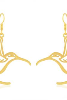Brass Micron Goldplated Hawk Baaz Fashion Earrings