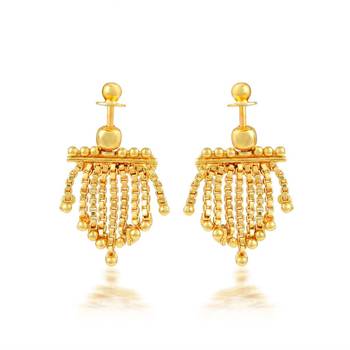 Brass Goldplated Earlobe Fashion Earring 1