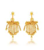 Brass Goldplated Earlobe Fashion Earring