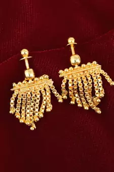 Brass Goldplated Earlobe Fashion Earring