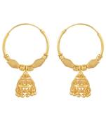 Brass 1 Micron Goldplated Bali Jhumki