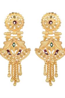 Brass Goldplated Fashion Earring