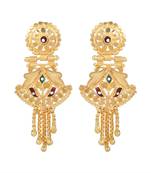 Brass Goldplated Fashion Earring