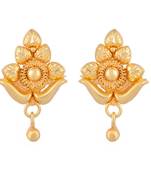 Brass Goldplated Traditional Stud Earring
