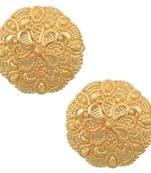 Gold plated hanmade rasrawa work Fashion earring