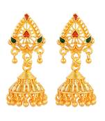 Brass Micron Goldplating Small Fashion Jhumki Earrings