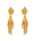 Gold plated Cone shaped Small and Stylish Fashion Jhalar Jhumki