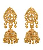 24kt Gold Plated Handcrafted Rasrawa Small Jhumki