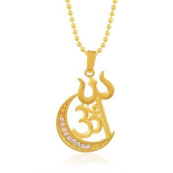 Brass Goldplated Communal Harmony Fashion Chain Pendant 1