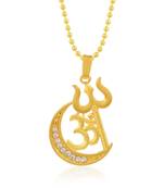 Brass Goldplated Communal Harmony Fashion Chain Pendant