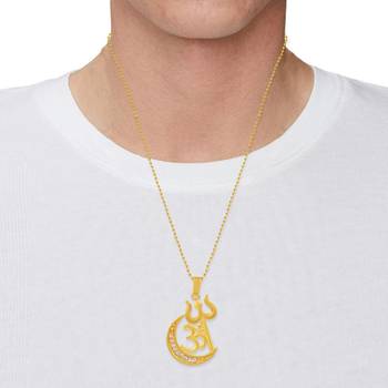 Brass Goldplated Communal Harmony Fashion Chain Pendant 2